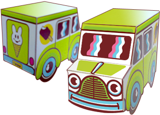 Paper Ice Cream Truck