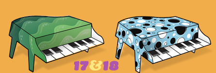 Paper Pianos 17 and 18