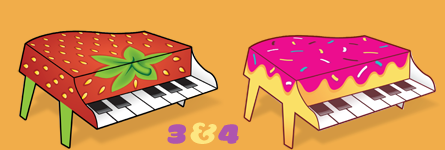 Paper Pianos 3 and 4