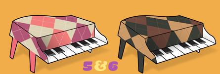 Paper Pianos 5 and 6