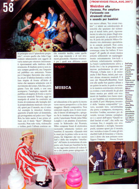 Vogue Italia article